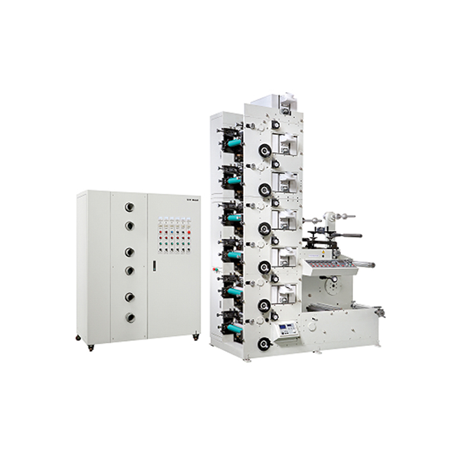 6 Color Paper Roll To Roll Sticker Label Flexo Printing Machine