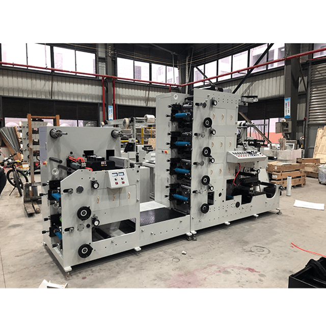 6 Color Paper Roll To Roll Sticker Label Flexo Printing Machine