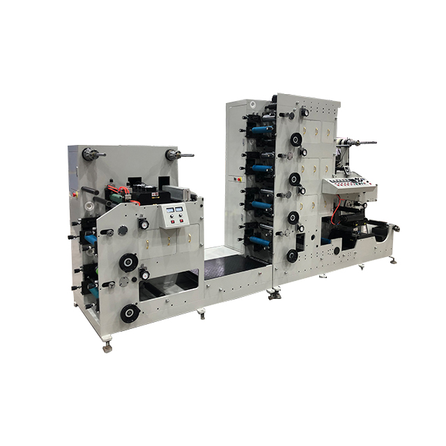 6 Color Paper Roll To Roll Sticker Label Flexo Printing Machine